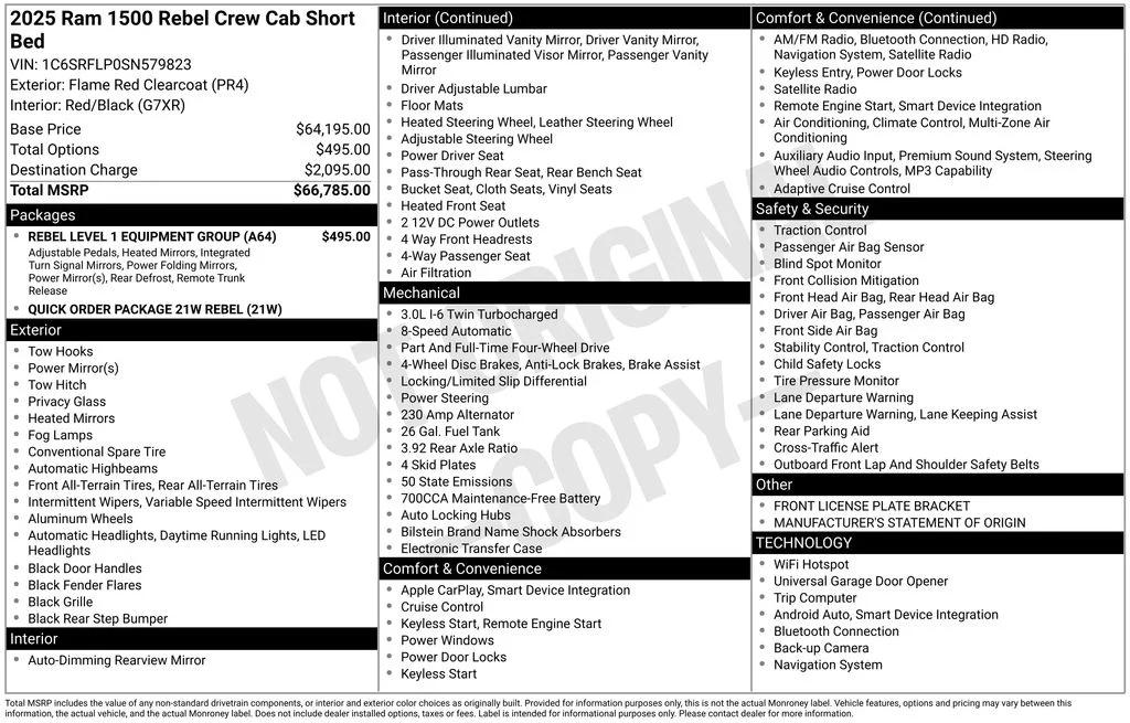 ram ram 1500 pickup 2025 1C6SRFLP0SN579823 image ram ram 1500 pickup 2025 1C6SRFLP0SN579823 image